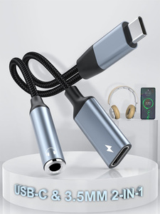 Xput Nhanh Chóng Sạc Type-C Để <span class=keywords><strong>3.5Mm</strong></span> Âm Thanh Chuyển Đổi Cáp Pd 60W Cho Điện Thoại Di Động Điện Thoại Dữ Liệu Giao Diện Âm Thanh & Video Cáp - Product Image 2