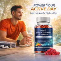 Mannen Dagelijkse Multivitamine Gummies Natuurlijke Fruit Smaak Energie Immuunsysteem Ondersteuning Vitamine Supplement Private Label OEM ODM