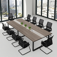 Ensemble table de conférence et chaises en bois extensible, style moderne et poétique, inspiré des chansons saisonnières, pour petits espaces, usage scolaire et hôtelier