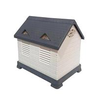 Maison en plastique de sécurité facile à assembler avec toit et serrure pour petits chiens chiot