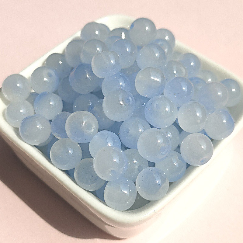 A10#azul real [cuentas de dos tonos de 8 mm]