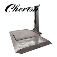 Cherish CHSPL2500 Élévateur de stationnement automobile hydraulique en acier à colonne unique, sur mesure, pour sous-plancher à plafond bas, type empileur de véhicules