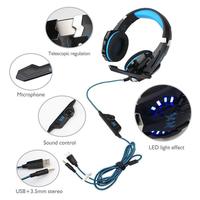 Haute qualité 40mm haut-parleur tungstène bandeau écouteur de jeu stéréo basse sur l'oreille G9000 casque de jeu filaire
