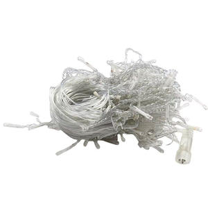 Sıcak satış 4m X 0.6m açık noel dekoratif <span class=keywords><strong>LED</strong></span> dize işıklar su geçirmez buz Icicle perde bahçe Xmas süslemeleri için - Product Image 3