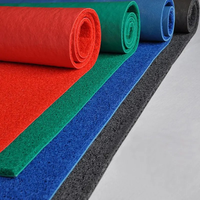 Paillasson en PVC de style moderne, rouleau de tapis fabriqué à la machine avec bobine de noix de coco, tapis de porte en fibre de coco uni, motif rectangle pour usage domestique, prix