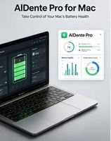 Suscripción Anual a AlDente Pro Mac 2026, Licencia Global, Herramienta de Gestión de Salud de la Batería, Compatible con MacBook Pro/Air