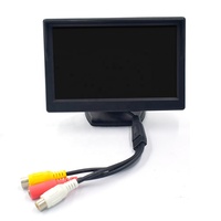Monitor LCD Mobil Digital, Layar Lcd Dasbor Mobil Digital 480xRGBX272, Monitor Warna TFT Mini 4.3 Inci