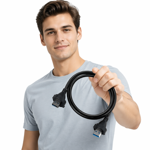 ขั้วต่อ USB กันน้ำ Lshitech <span class=keywords><strong>IP68</strong></span> แบบตัวเมีย สำหรับติดตั้งบนแผงควบคุม ใช้สำหรับงานอุตสาหกรรมและยานยนต์ - Product Image 6