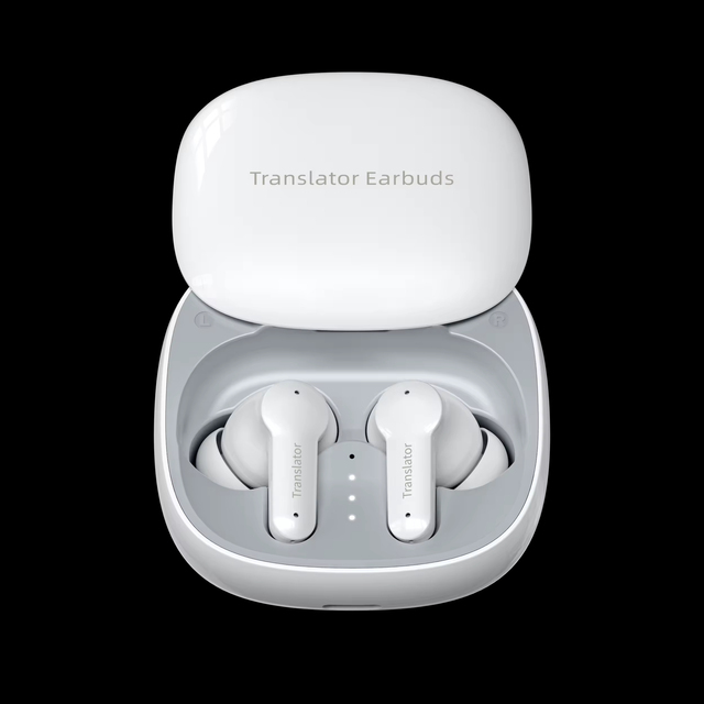 Earbuds Instant Voice Translator Device 144 Online 8 Offline Languages M3 Translator Earbuds Real Time Language Translator