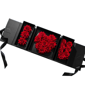 Boite à fleurs en forme de roses, vente en gros, message romantique, pour la saint-valentin - Product Image 2