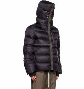 Veste matelassée surdimensionnée de luxe unisexe FW22 Strobe <span class=keywords><strong>Duvet</strong></span> <span class=keywords><strong>Jumbo</strong></span> Peter, veste à capuche noire surdimensionnée pour homme - Product Image 6