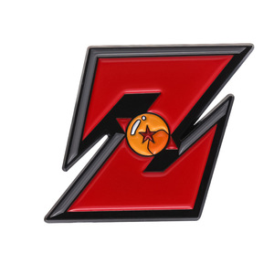 Insignia de decoración de moda con estilo de dibujos animados con letras rojas Z, bolso versátil, accesorio de ropa, Metal pintado a mano, nueva <span class=keywords><strong>película</strong></span> - Product Image 5