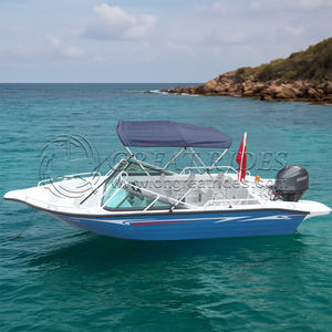 Bateau de pêche en aluminium de 16 pieds Conception de <span class=keywords><strong>coque</strong></span> ouverte Bateau à vitesse rapide et stable pour la mer et l'eau douce - Product Image 3