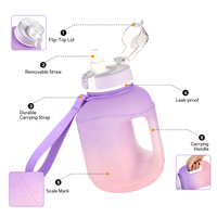 Bouteilles d'eau personnalisées de 1 gallon en plastique de 32oz Bouteille d'eau de sport pour salle de sport