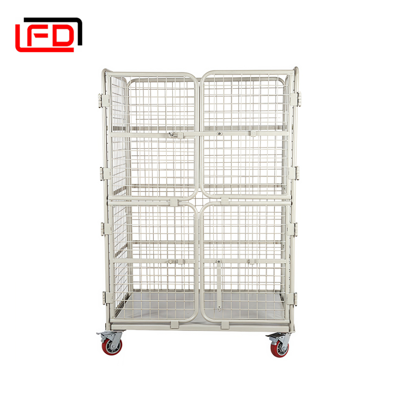 Transportation Supermarket Roll Cage Trolley Detachable