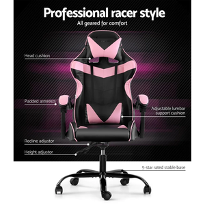 Giá Rẻ PC Racing Máy Tính Ngả Da Silla Gamer Đẹp Chơi Game Ghế Với Chỗ Để Chân Màu Hồng Cho Phụ Nữ - Product Image 5