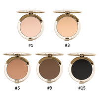 Poudre pressée végane mate 15 couleurs, bronzer scintillant, cosmétiques de contouring pour le visage, marque privée, fond de teint sans logo