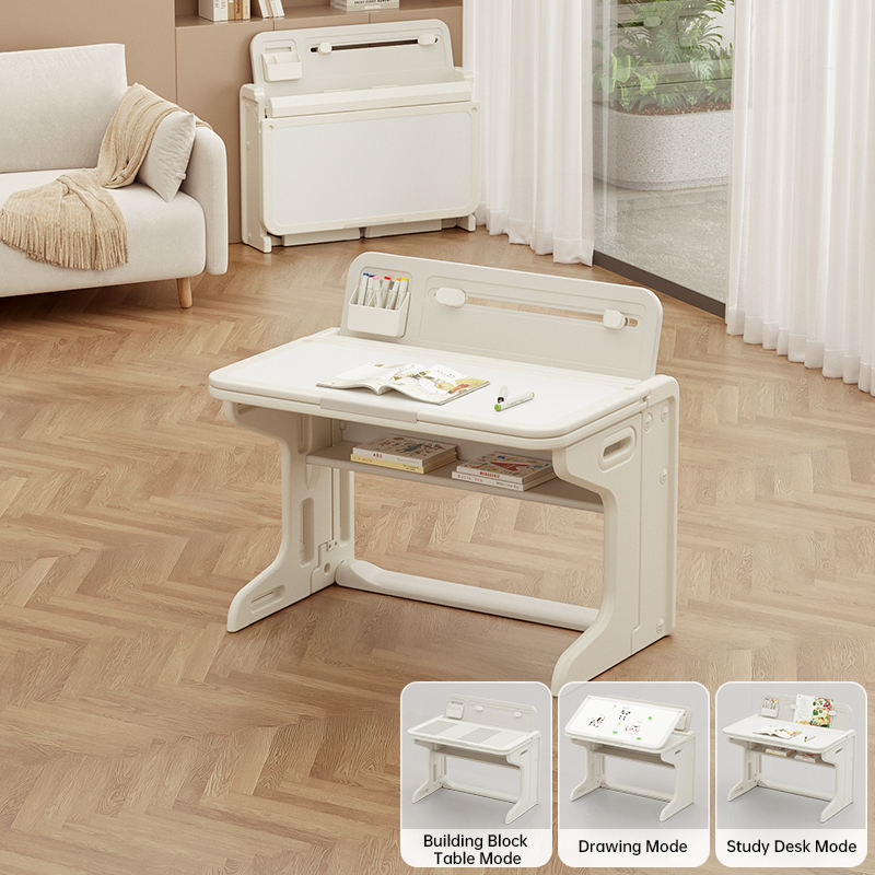 Planche à dessin + blocs de construction + bureau d'étude