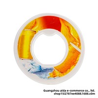 Anneaux aromatisés créatifs et amusants pour gobelets, outil de boisson magique avec paille, diverses saveurs de fruits, anneaux aromatiques zéro calorie