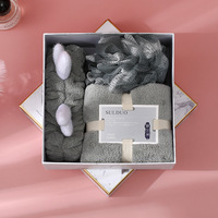 Articles spéciaux et populaires haut de gamme doux comme peau de bébé serviette rose ensemble de bain combinaison pour saint-valentin filles cadeau d'anniversaire