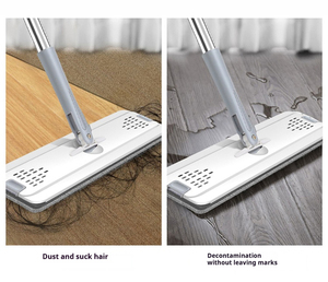 Premium Quality Microfiber <strong>Mop</strong> Set with Self-Wringing <strong>Bucket</strong> Easy Home Cleaning Rectangle Head Plastic <strong>Mop</strong> <strong>and</strong> <strong>Bucket</strong> Wholesale - Product Image 2