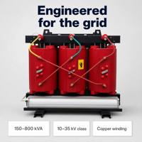 Transformateur sec 200 kVA SCB13 800 kVA Groupe vectoriel Yyn0/Dyn11 400 V Haute Tension Faible Perte Triphasé Fabricant