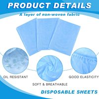 30 draps jetables ajustés pour spa, 39x87 pouces, imperméables, résistants à l'huile, non tissés, pour salon de massage, clinique