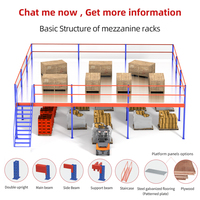 Plateforme de mezzanine industrielle à plusieurs niveaux en acier, type vertical, protection ESD, capacité de charge 500 kg/m², assemblage par emplacement de cartes