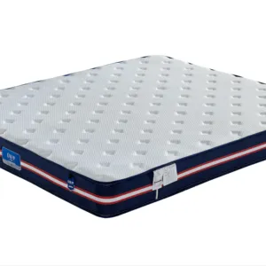 佩兰单弹簧床垫，带空气缓冲弹簧凝胶记忆泡沫床垫卧室家具支撑中等硬度，30厘米高床