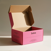 Cajas de Cartón Corrugado Negro Mate Personalizadas con Tira Desprendible Autosellable para Cosméticos, Venta al Por Mayor, OEM, Marca Privada
