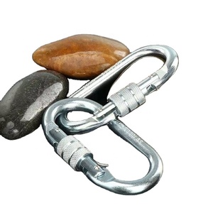 Henglong คาราบิเนอร์แบบเปิด22มม., คาราบิเนอร์เหล็ก30KN ชุบสังกะสีป้องกันการตกหล่น - Product Image 5