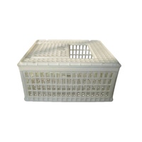 Panier de transport de poulet en plastique portable Cage à oiseaux pour volaille et poulailler de chasse-pour un transport facile