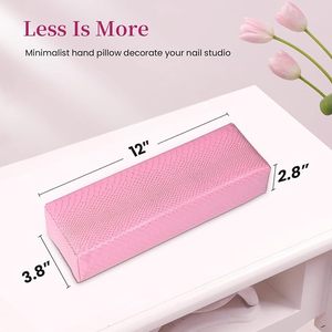 Repose-bras pour ongles, coussin repose-bras facile à nettoyer pour ongles en acrylique, support de repose-main robuste en cuir PU - Product Image 5