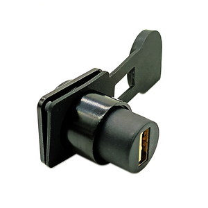 Conector acoplador de paso a través <span class=keywords><strong>USB</strong></span>, módulo tipo <span class=keywords><strong>D</strong></span> negro, con tapa de polvo - Product Image 4