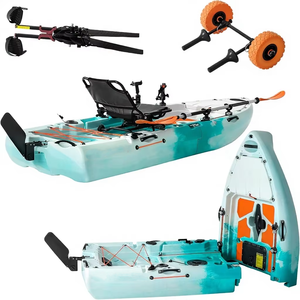 Chariot de kayak modulaire Yak Outdoors pour la pêche, capacité de 573 lb, 110 pouces, siège surélevé en HDPE, garantie de <span class=keywords><strong>3</strong></span> ans, siège pivotant à 360° - Product Image 1