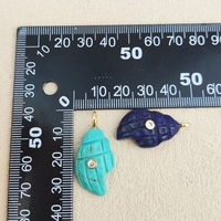 Pendentif en pierre naturelle colorée, quartz fraise, œil de tigre, incrustation de zircon, forme coquillage, composant de pendentif en coquillage, vente en gros