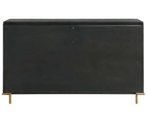 Black <b>6</b>-<b>drawer</b> Modern Bedroom Solid Oak Wood Eco-Friendly Dresser - Product Image 5