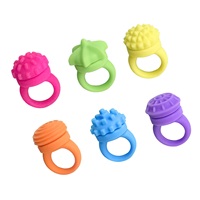 Anneau sensoriel en silicone, anneau tournant texturé, jouet anti-stress pour enfants et adultes, jouet sensoriel pour soulager l'anxiété, vente en gros