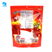Sac d'emballage pour bonbons laminé à haute barrière, sachet en plastique refermable, pochette debout, fabrication OEM personnalisée