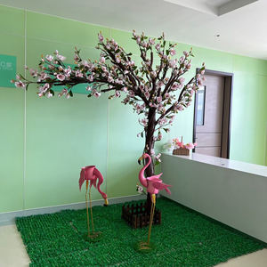 Arbre de <span class=keywords><strong>Magnolia</strong></span> Artificiel en Promotion : Fleurs Réalistes Blanches et Roses avec Feuillage Épais pour Hôtels, Centres Commerciaux, Mariages et Aménagements Paysagers - Product Image 5