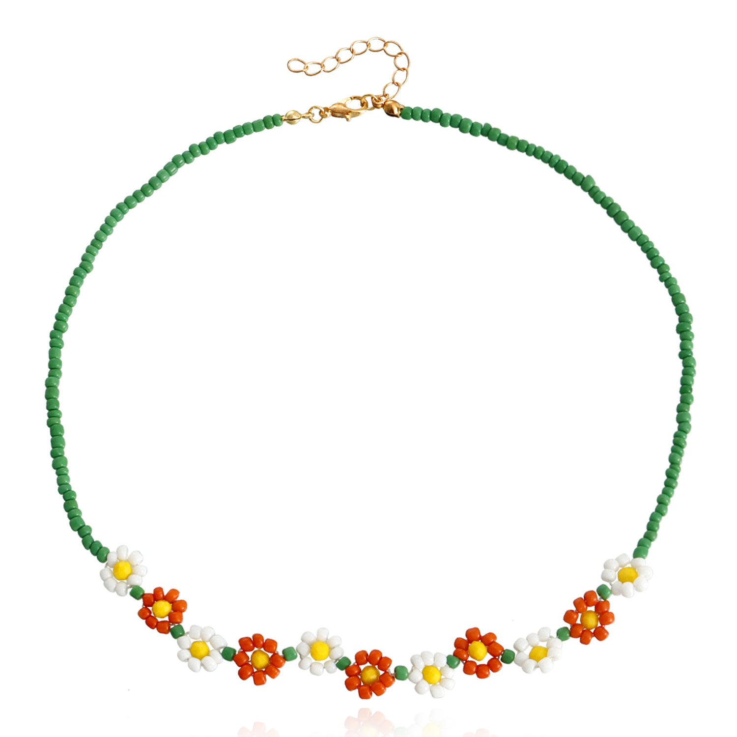 ลูกปัดข้าวสีเขียว2เม็ด