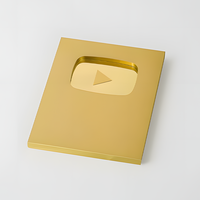 Générique Personnalisable YT Play Button/Playbutton pour les créateurs Subscriber Award Milestone Plaque