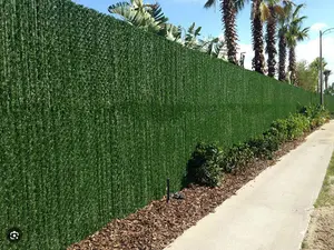 Hedge Link Privacy Slat Chain Link Fence