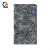 Azulejos de Porcelana de 600x1200mm con Textura de Imitación de Piedra, Modernos, Brillantes, Antideslizantes, Antibacterianos, para Uso en Interiores y Exteriores del Hogar, 1 Año de Garantía