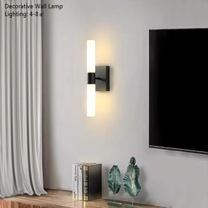 Applique murale LED fixe en verre pour couloir, miroir, décoration intérieure pour salon, chambre, salle <span class=keywords><strong>de</strong></span> bain, hôtel, intérieur. - Product Image 4