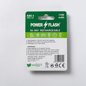Batería Recargable de Alta Calidad POWER FLASH <span class=keywords><strong>HR03</strong></span> 1.2V AAA 950mAh NiMH para Cepillo de Dientes Eléctrico, Juguetes, Control Remoto, Ratón - Product Image 4