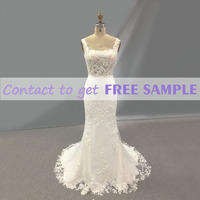 Robes de soirée pour femmes TEENYEE, style simple et chic, avec appliques en dentelle, style princesse sirène, robes de mariée en tulle pour la mariée