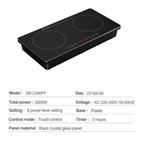Table de Cuisson à Induction Encastrable 2 Feux pour Appareils Électroménagers avec Certifications CB et CE