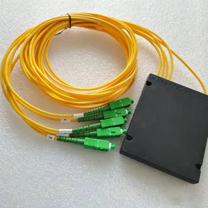 Unionfiber SC/APC/UPC <span class=keywords><strong>Fibre</strong></span> <span class=keywords><strong>Optique</strong></span> FTTH Splitter FBT Optical Coupler 1X4 Plc Splitter Abs Box Type avec Sc/apc Connector - Product Image 5