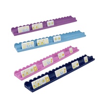 Support de Mahjong en bois fait main de 20 pouces de long, présentoir personnalisé pour pousseurs de Mahjong